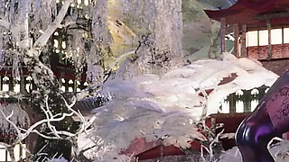 [mmd] Yolandel & Rita Chocolate Cream Double Striptease Black Silk Pantyhose Big Nipple Nipple Milk Chain Red Sole High Heels