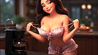 Cute brunette lets her dad's best friend do her as hard as he wants