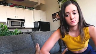 Beautiful Step Sis Gia Paige Lets Step Brother Rubb His