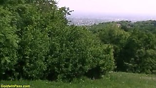Cintia Silver Gets a Rough Outdoor Anal Fuck
