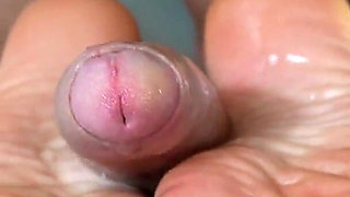 Pink Long Toenails Heeljob & Shoejob - Blonde MILF Cum on Soles