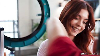 Well-made Alexis Doll and Peach Lollypop at medium size tits xxx