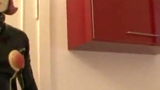 Humiliates penis squeezing