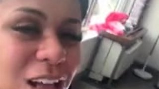 Kendoll Blowjob In Transparent Dress