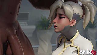 Overwatch Mercy Dr. Ziegler - Patient’s BBC Double Penetration Animation