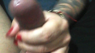 She Helps Him Masturbate