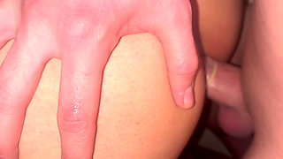I Couldn't Resist My Friend's Wife's Big Ass and Super Tight Pussy, and I Greeted Her with a Rough Sex and a Big Cock After the
