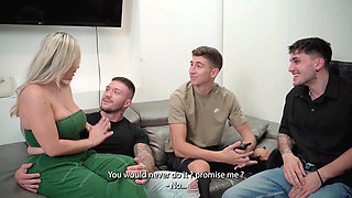 Our Boss's Wife Wants Us to Fuck Her, She's a Pig and She Wants Two Cocks to Forget the Husband