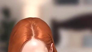 Remote Controlled Redhead Extreme Deepthroat & Gagging Training While Boyfriend Is Home - Mila Ai - by Addont