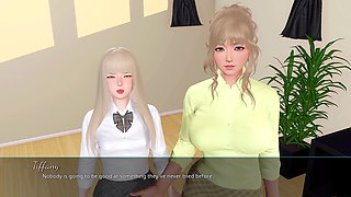 Anime mom and daughter, flexible, hentai mom