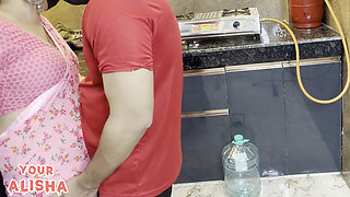 Jija Fucks Her Hot Saali in Kitchen