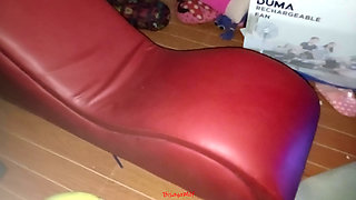 Bisayamilf's Savage Tantra Chair Ignites with Pussy and Cum