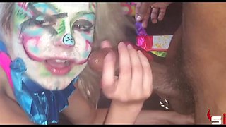 In Between Scenes: Blowjob, Doggy  Missonary Porn