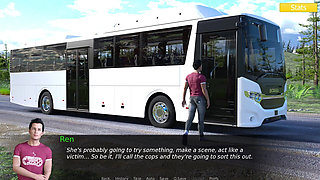 Erotica 8 - Ren Fingers Harper on the Bus After Catching Her Stealing