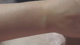 Teen Teacher Handjob Under the Table