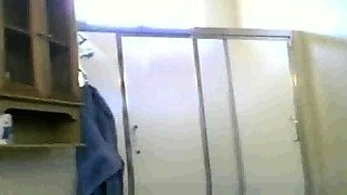 Mexican Aunt Maria spied on in the shower