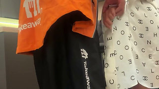 18 Year Old Italian Webcam Star Blonde Pays the Delivery Guy with Sex and a Cumshot in Her Mouth