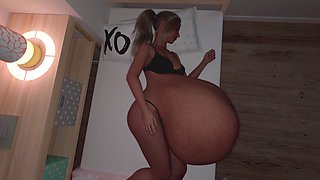 POV anime oral vore adventure with belly action and digestion