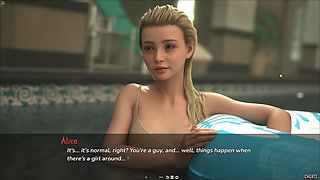 18 Plus Petite Girlfriend Alice Pussy Rubbed by Huge Cock in Swimming Pool