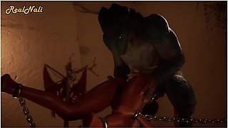 Car Toon - Horny Girl Is Dominated By A Lizardman Double Cock Monster 3d Porn Wild Life