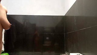 Hot and spicy Latina babe Julia Bloom strips to show expose her curvy body and play with her luscious pussy to orgasm