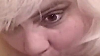 Blonde MILF Gags on BBC and Swallows Every Drop