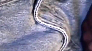 Her sexy black pantyhose makes him cum hard