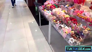 Ultra-cute Thai COUGAR amateur with tats picked up and drilled firm