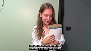 My Secretary Brought Some Documents to My House. She Fell Into the Pool and Had Sex in the Shower