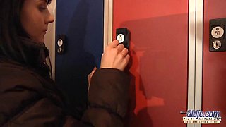 Old fuck babe: Blowjob, Licking  Small Tits Porn