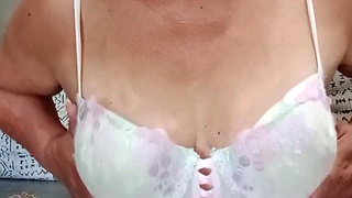 Granny Alone at Home Records Herself Masturbating