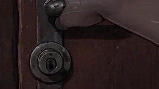Gloryhole! Hot Ghost Gave Me Blowjob Through Gloryhole and Then I Fuck Her!