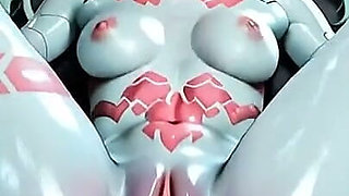 Sex Robot Slave Gets Pussy Destroyed by Master
