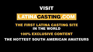 18-Year-Old Colombian Teen with Big Ass Gets Pounded Hard Doggystyle in Fake Casting
