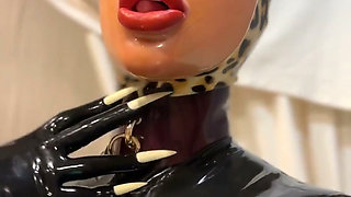 Latex Leopard on a Leash