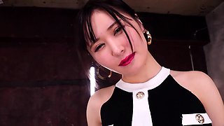 Busty Japanese babe toyed and creamed BDSM style