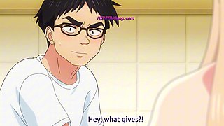 Naked anime beauty mounts BF in bath for deep messy grind (Exclusive) ENG Subbed