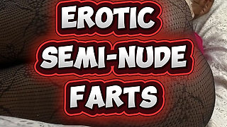 Erotic Semi Nude Farts by Black African Fart Queen