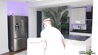 Plump GILF Fucks After Busting