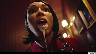 Resident Evil Parody - Ada Wong All The Way Through Bursting with CUM