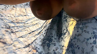 Huge Hanging Milky Tits & Ass Hot Indonesia Muslim Aunty Clean My Room & Try to Seduce Me for Sex