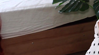 Shy Tiny Stepdaughter’s First Hard Anal - Caring Stepmom Helps Break in Her Tight Asshole & Guides His Huge Cock!