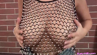 Milly Moris Sexy in Mesh