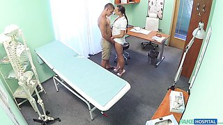 Sexy as hell doll Cream Guy is enjoying jumping on a doctor's dick