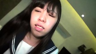 Small titted Asian deep nub and ass fuck