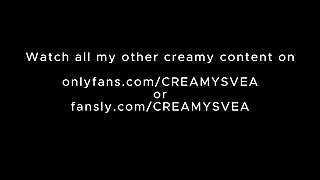 Creamiest pussy! - Legs Shaking and Loud Moaning while my Extremely Wet German Pussy Soaks Everything