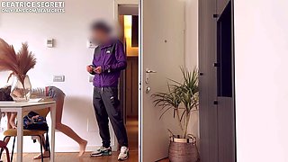 I SEDUCE THE DELIVERY BOY, HE FUCKS ME LIKE A WHORE - HE CUMS ON MY TONGUE