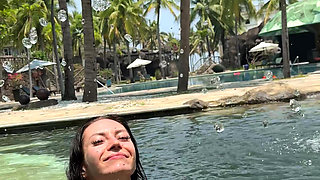 Boobs Flashing Outdoor, Ahegao, Spit, Getting Wet
