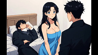 The husband quietly enjoyed fucking his wife.
