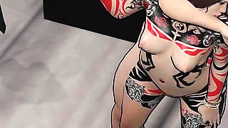 Cockizilla Stories Part 5- Hot Tattooed Woman with Phat Tits and Ass Loves Fucking in the Bathroom( Bella Cream and Davon)